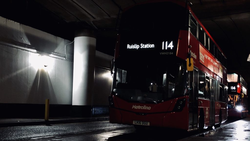 London bus on route 114