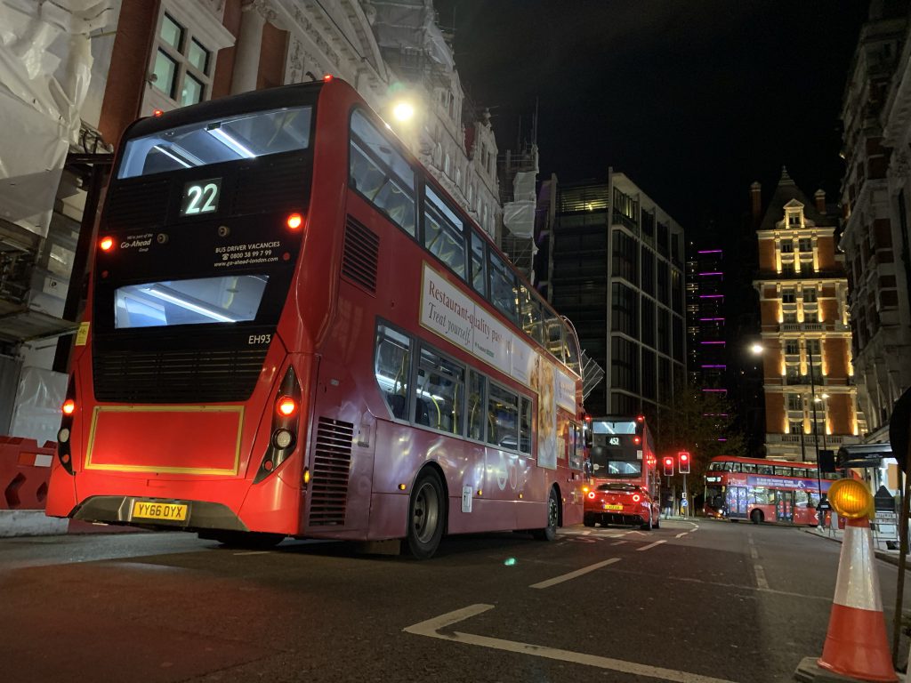 London bus on route 22