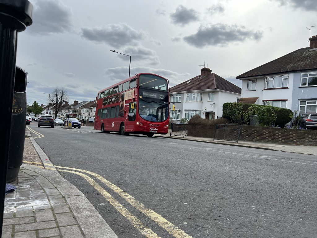 London bus on route 302
