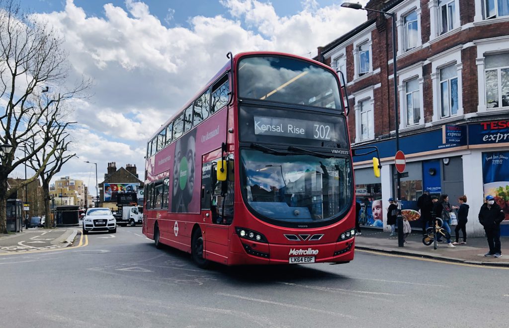 London bus on route 302