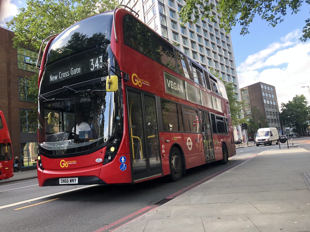 London bus on route 343