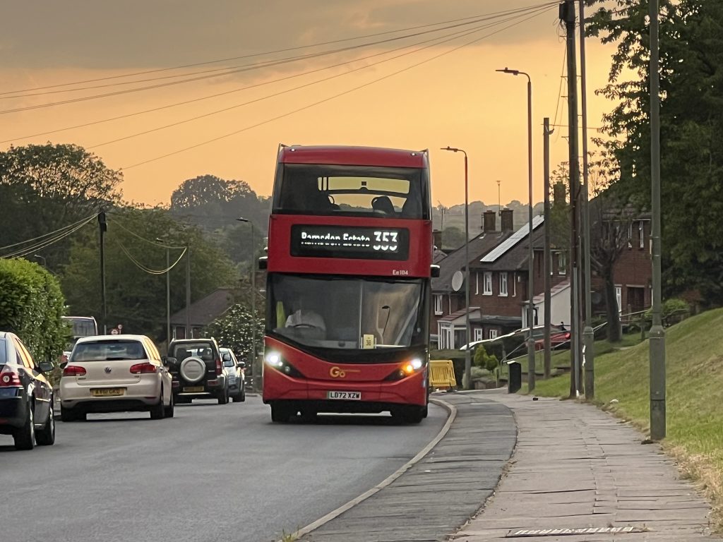 London bus on route 353