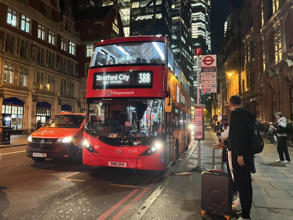 London bus on route 388