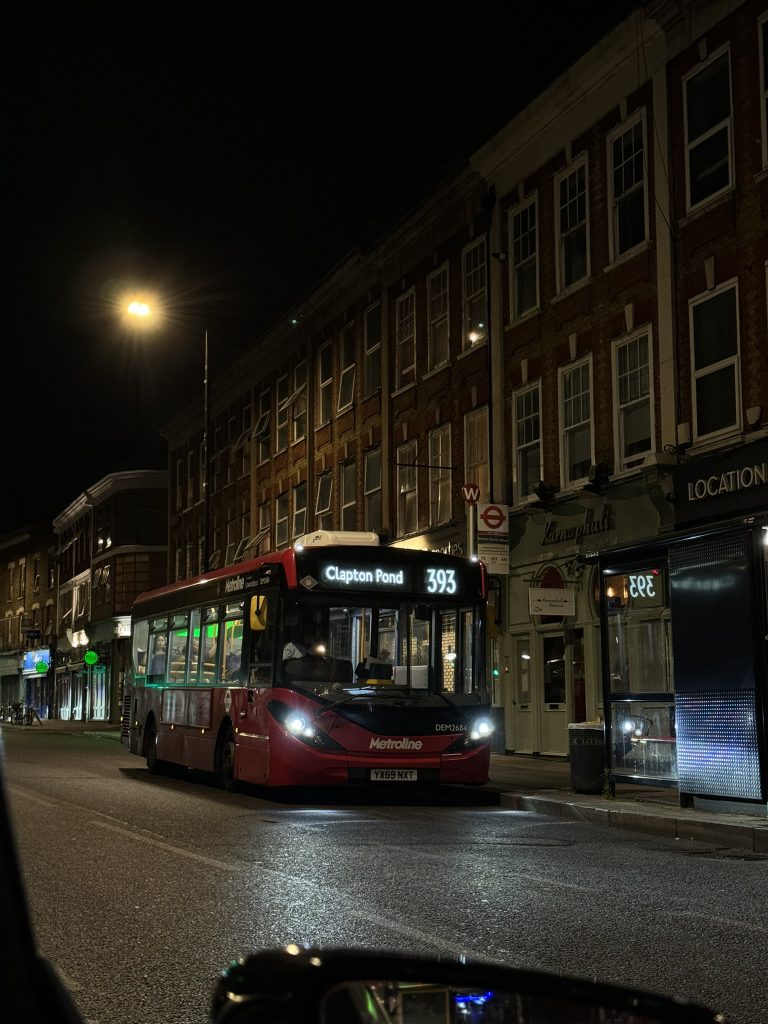 London bus on route 393