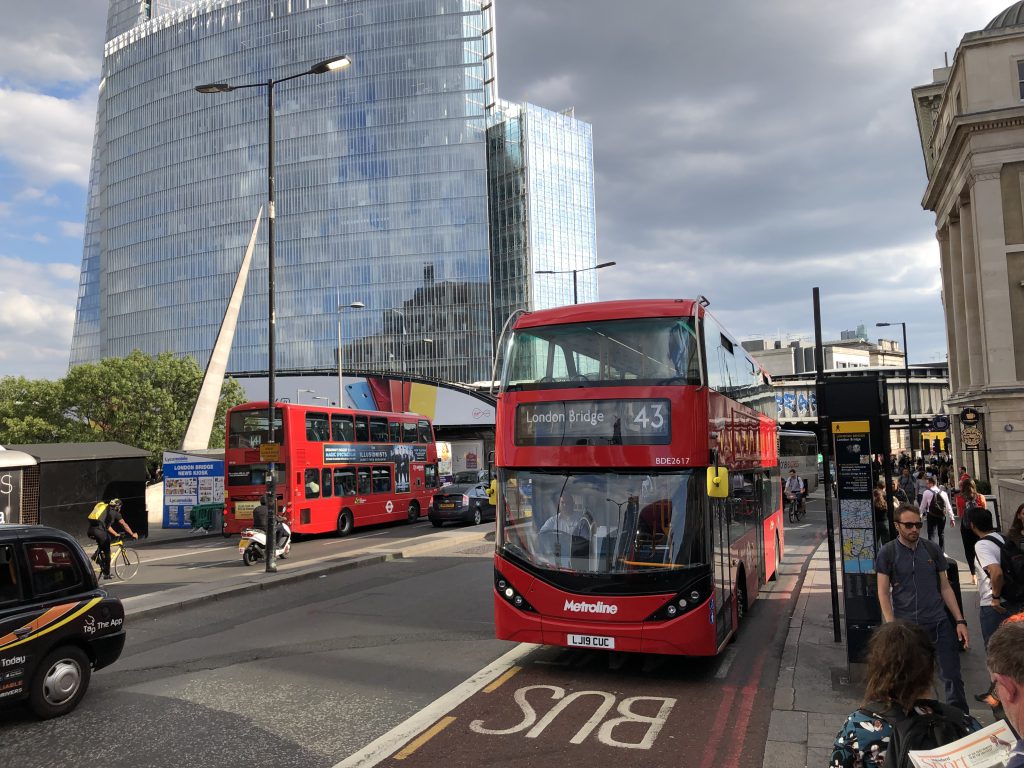 London bus on route 43