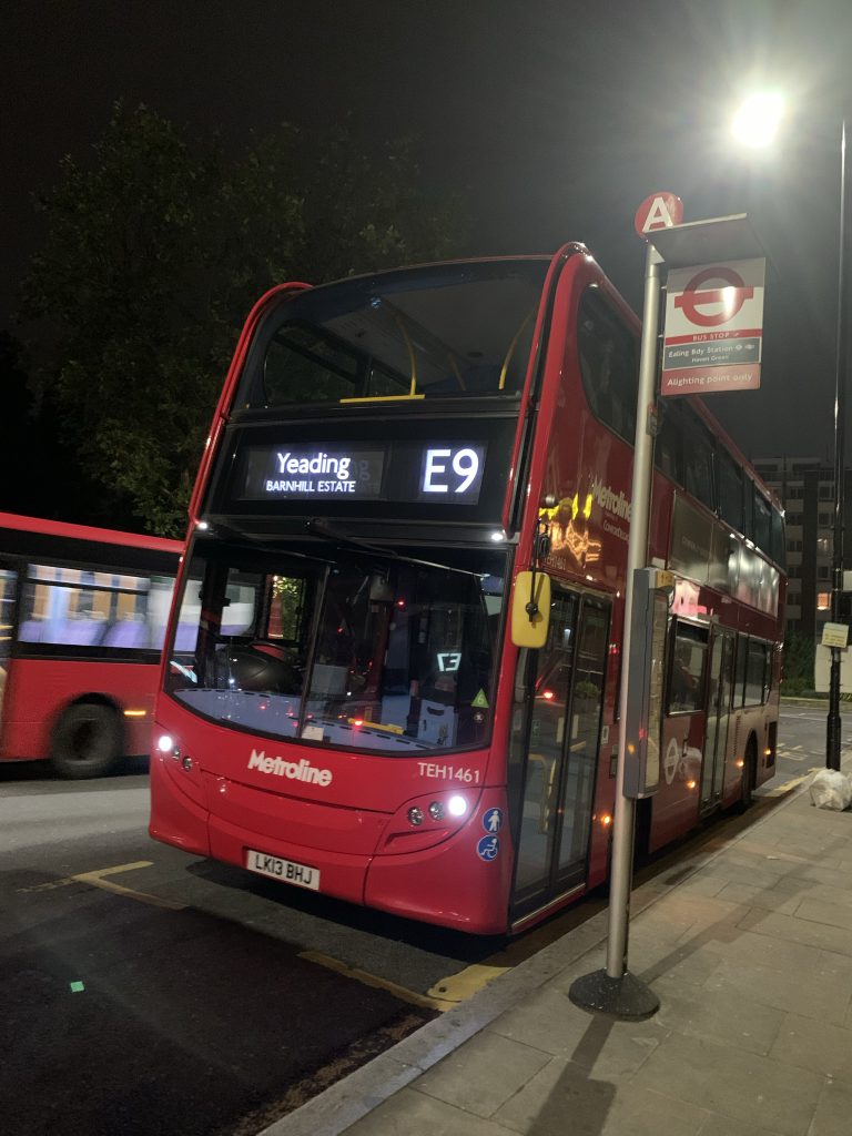 London bus on route E9