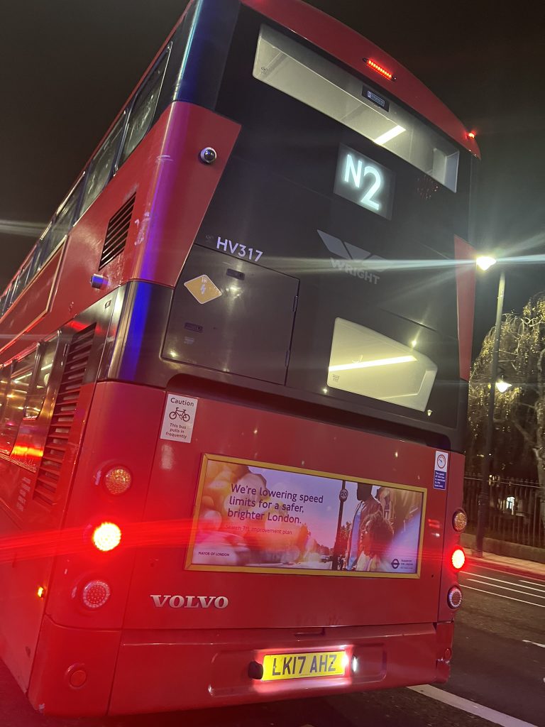 London bus on route N2