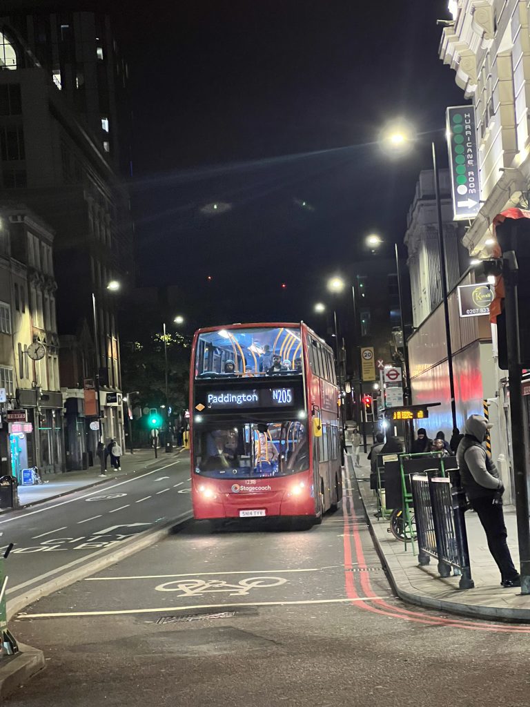 London bus on route N205