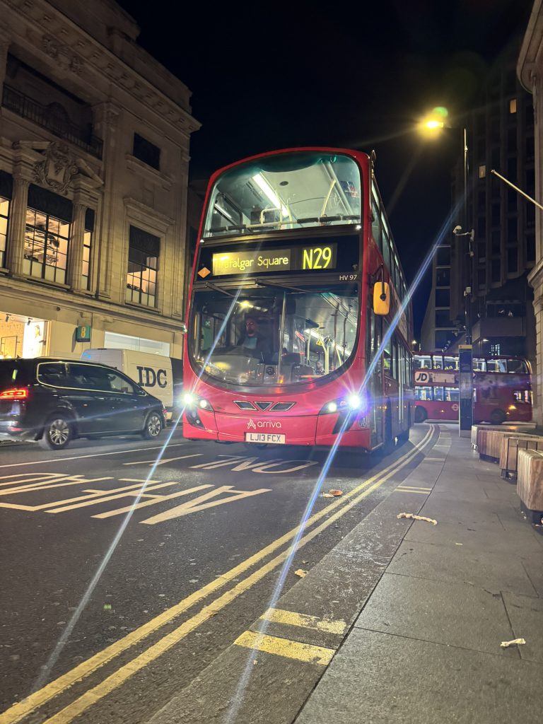 London bus on route N29